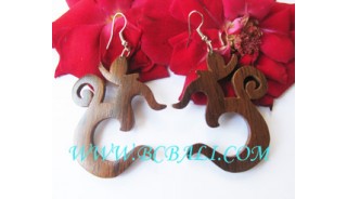 Handmade sono Woods Carved Earring